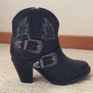 Leather Cowgirl booties